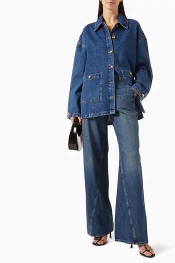 Luca Oversized Jacket in Denim