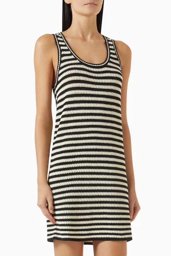 Arie Striped Mini Dress in Organic Cotton Blend