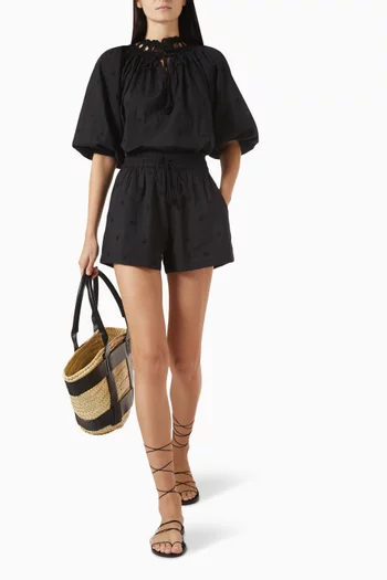 Esme Crochet-trim Top in Cotton Blend