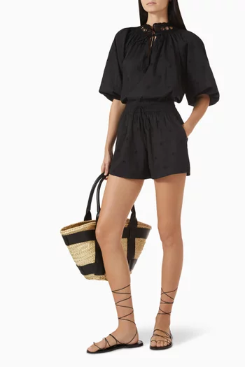 Eden Drawstring-waist Shorts