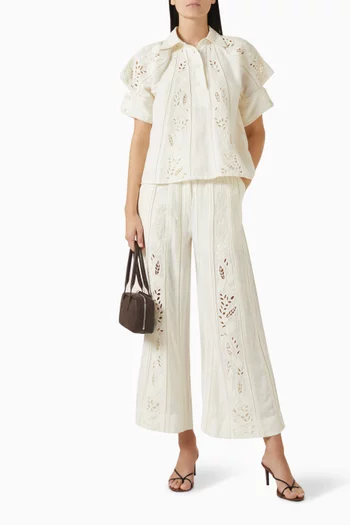 Solene Embroidered Pants