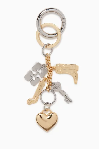 Bou Charms Keyring in Metal