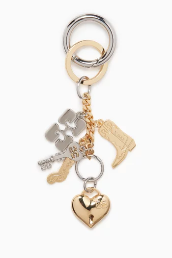 Bou Charms Keyring in Metal
