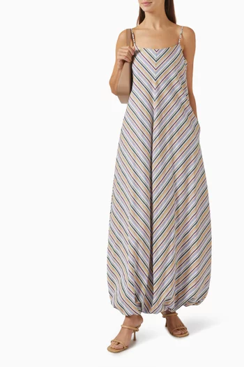 Aniela Striped Maxi Dress in BCI Cotton