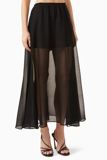 Japanese Yoryu Skirt in Chiffon