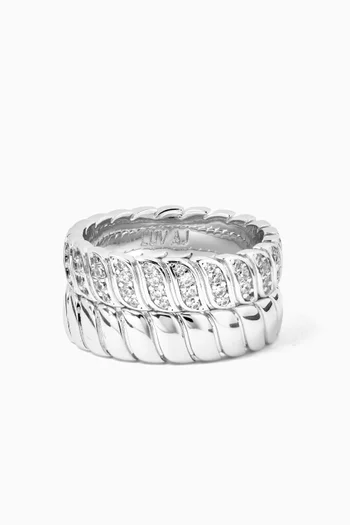 The Snake Chain Ring Set