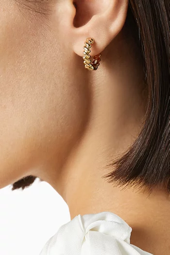 The Mini Snake Chain Hoop Earrings