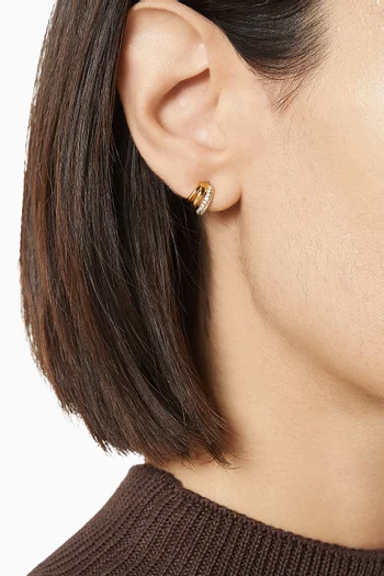 The Multi Piercing Huggie Earrings