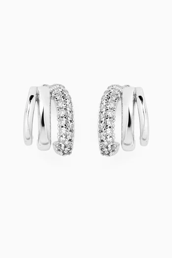 The Multi Piercing Huggie Earrings