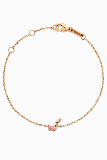 Tiny Bling Arabic Letter "Alef" Diamond Bracelet in 18kt Gold