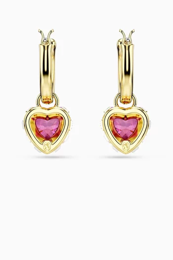 Chroma Drop Earrings in Gold-plated Metal