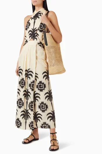 Nature's Patterns Skirt in Cotton Poplin