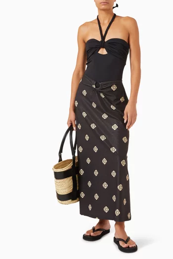 Keel Skirt in Shimmering Lycra