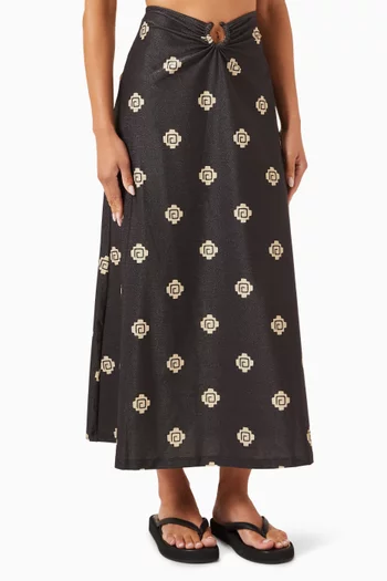 Keel Skirt in Shimmering Lycra