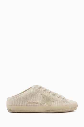 Super-Star Beaded Sabot Sneakers in Canvas
