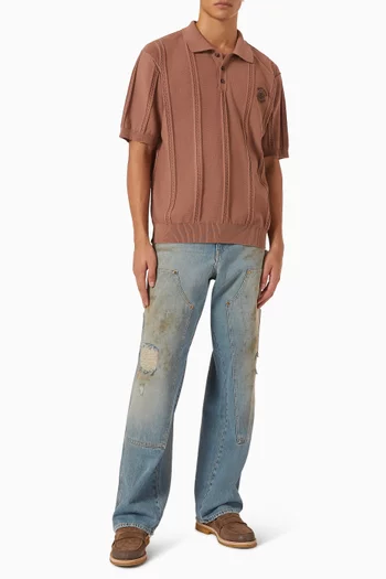 بنطال جينز مارلي بنقشة طلاء دينم