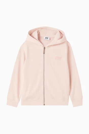Zipped Hoodie in Cotton