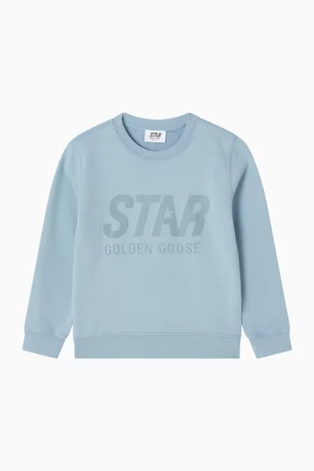 Tonal Logo Sweatshirt in Cotton-blend