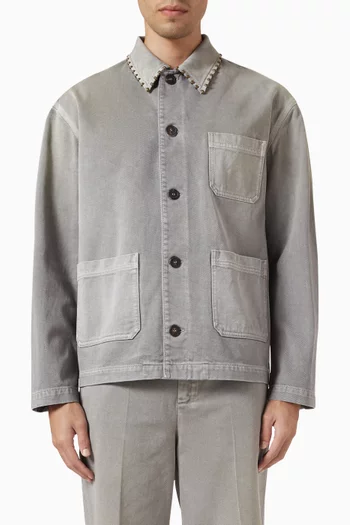 Garey Work Shirt Jacket in Denim