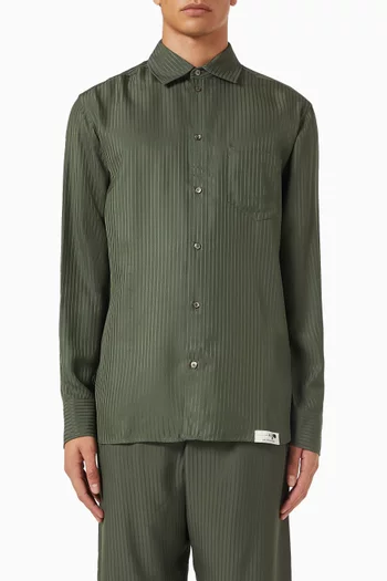 قميص الفيس مخطط فيسكوز