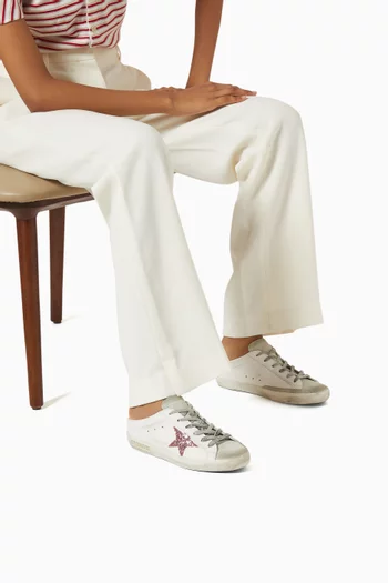 سنيكرز سوبر ستار مفتوح من الخلف جلد من خامات حيوية وشمواه