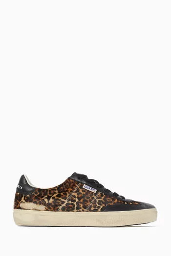 Soul Star Leopard-print Sneakers in Pony Skin
