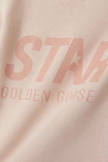 Crew Neck Sweatshirt in Cotton-blend