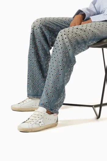 سنيكرز سوبر ستار كلاسيك جلد