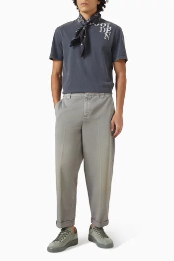 Straight-leg Chino Pants in Cotton