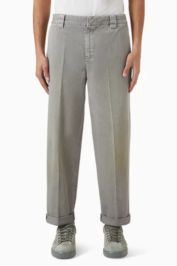Straight-leg Chino Pants in Cotton