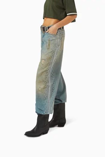 Low Wish Star Boots in Leather