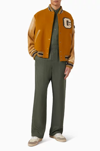 Vertical Stripe Sweatpants in Viscose