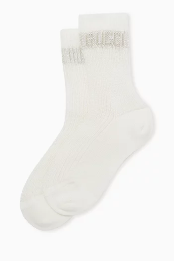 Logo Socks in Cotton Blend