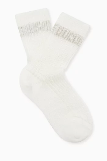 Logo Socks in Cotton Blend
