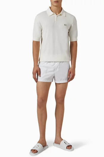 Logo Plaque Swim Shorts in Nylon