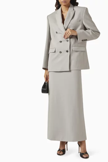 Double-breasted Blazer in Virgin Wool