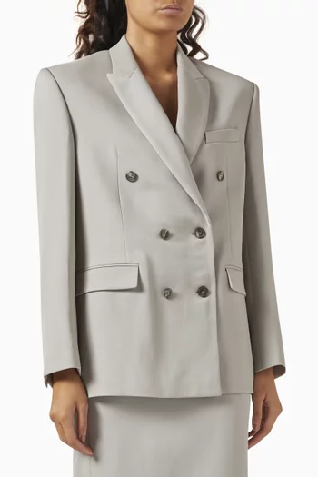 Double-breasted Blazer in Virgin Wool