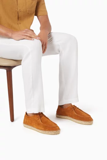 Rodolfo Lace-up Espadrilles in Suede