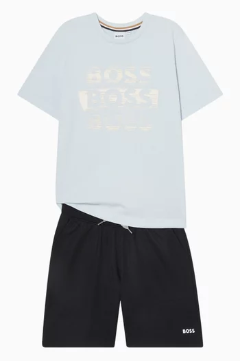 Logo Print T-shirt in Cotton