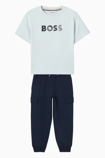 تي شيرت بشعار الماركة قطن