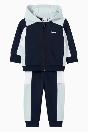 Colour-block Sweatpants in Fleece