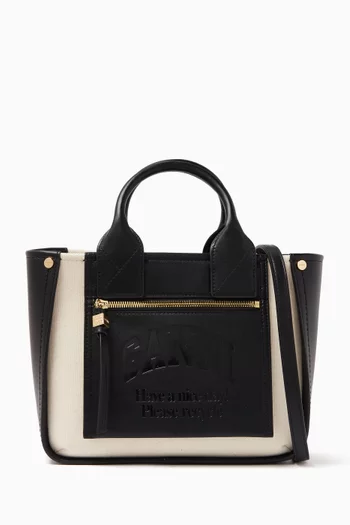 Small Pocket Tote Bag in Canvas