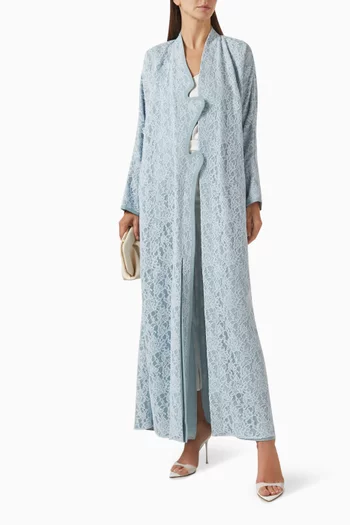 Asymmetrical Abaya in Lace
