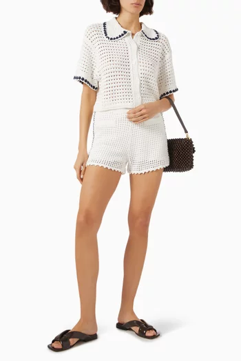 Shiloh Knit Shirt in Cotton Chainette