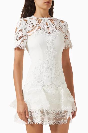 jonathan simkhai embroidered lace bustier dress Jonathan Simkhai Ruth Lace Bustier Midi Dress main image 0