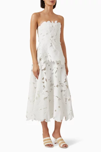 Audrey Embroidered Bustier Dress