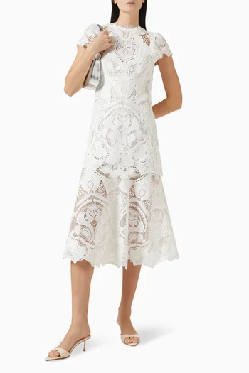 فستان سيجنتشر لورا متوسط الطول دانتيل جوبير