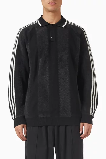 سترة جيرسيه منسوجة من مزيج صوف فاخر