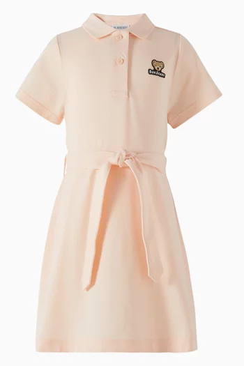 Bear Print Polo Dress