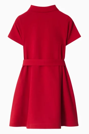 Thomas Bear Polo Dress in Cotton-pique